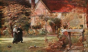 Cabaña y jardín de Milton, Chalfont St Giles de Francis S. Walker