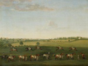 La Cadena de Caballos de Carreras de Sir Charles Warre Malet en Ejercicio de Francis Sartorius
