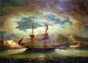 El buque francés "Le Curieux", en Martinica, el 3 de febrero
