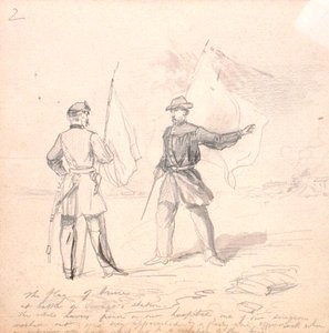 Bandera de tregua, c.1860 de Francis Schell