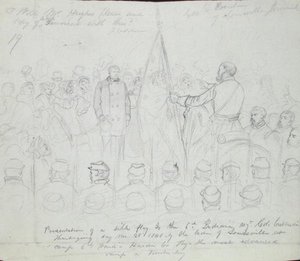 Presentando la bandera