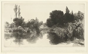 Estanque Estanque Shere Mill de Francis Seymour Haden (Sir) (signed by artist)