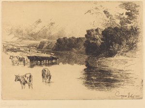 Un río de Lancashire de Francis Seymour Haden
