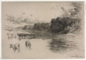 Un Río de Lancashire de Francis Seymour Haden