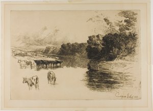 Un río de Lancashire de Francis Seymour Haden