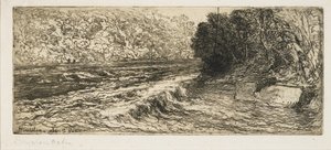 Un lugar probable para un salmón, 1889 de Francis Seymour Haden