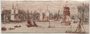 Un boceto de Greenwich de Francis Seymour Haden