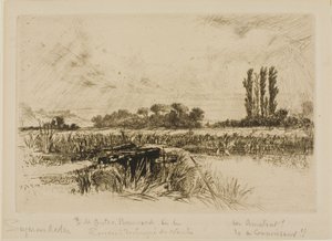 Un prado de agua de Francis Seymour Haden