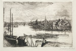 Battersea Reach, 1843 de Francis Seymour Haden