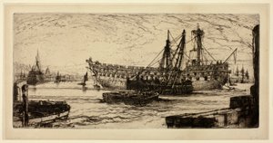 Desmantelamiento del Agamenón, No. 1 de Francis Seymour Haden
