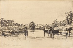 Eagham Lock de Francis Seymour Haden