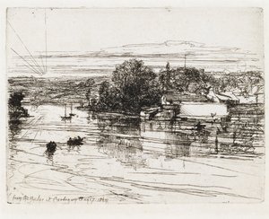 Desde el Puente en Cardigan de Francis Seymour Haden