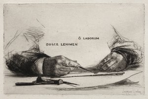 Manos grabado, 1865 de Francis Seymour Haden