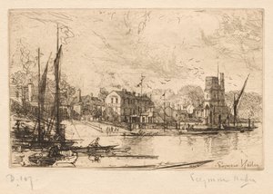 Harry Kellys, Putney, 1865-1866 de Francis Seymour Haden