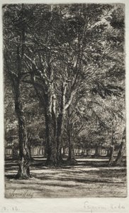 Jardines de Kensington (La Placa Mayor) de Francis Seymour Haden