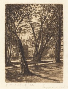 Jardines de Kensington (La pequeña placa) de Francis Seymour Haden