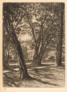 Jardines de Kensington, No. 1 Placa pequeña, 1859 de Francis Seymour Haden