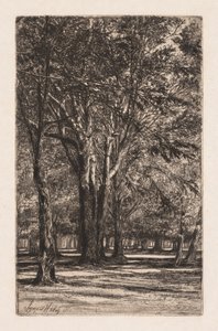 Jardines de Kensington, No. 2 (La placa más grande) de Francis Seymour Haden
