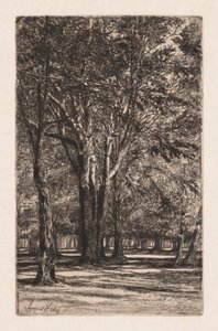 Jardines de Kensington, No. 2 La Placa Mayor, 1860 de Francis Seymour Haden