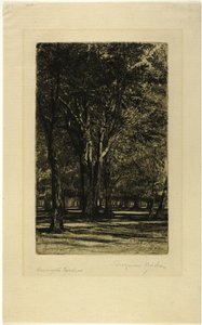Jardines de Kensington, No. II (lámina grande) de Francis Seymour Haden