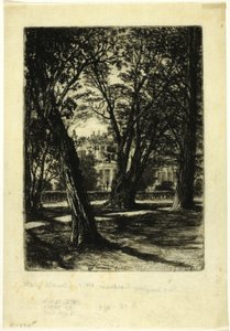 Jardines de Kensington, No. I (placa pequeña) de Francis Seymour Haden