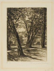Jardines de Kensington, No. I (placa pequeña) de Francis Seymour Haden
