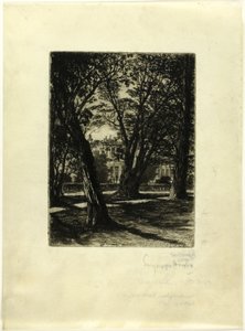 Jardines de Kensington, nº I (plato pequeño) de Francis Seymour Haden