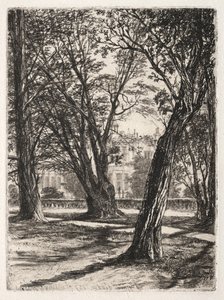 Jardines de Kensington La Pequeña Placa de Francis Seymour Haden