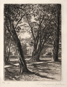 Jardines de Kensington La Pequeña Placa, 1859 de Francis Seymour Haden