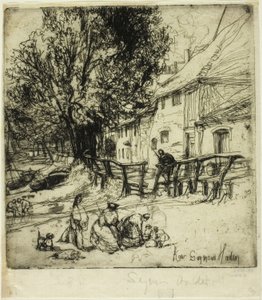 Kew Side, un fragmento de Francis Seymour Haden