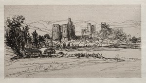 Castillo de Kidwelly de Francis Seymour Haden