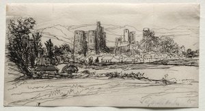 Castillo de Kidwelly, 1859 de Francis Seymour Haden