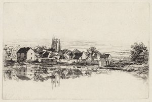 Ciudad de Kidwelly, 1859 de Francis Seymour Haden
