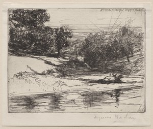 Newcastle en Emlyn de Francis Seymour Haden