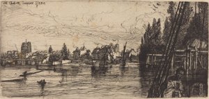 Viejo Chelsea (Vieja iglesia de Chelsea) de Francis Seymour Haden