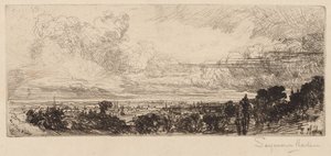 Fuera de la ventana del estudio de Francis Seymour Haden