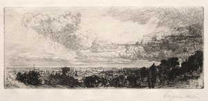Fuera de la Ventana del Estudio de Francis Seymour Haden
