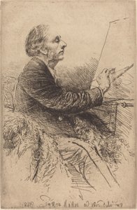 Autorretrato en el Caballete de Francis Seymour Haden