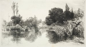 Estanque del molino de Francis Seymour Haden