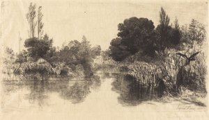 Estanque del Molino Shere (La Placa Mayor) de Francis Seymour Haden