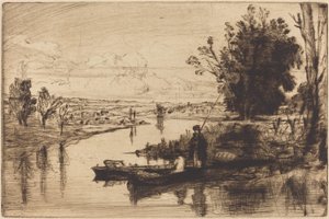 Pescadores del Támesis de Francis Seymour Haden