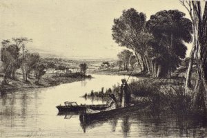 Pescadores del Támesis No.1 de Francis Seymour Haden