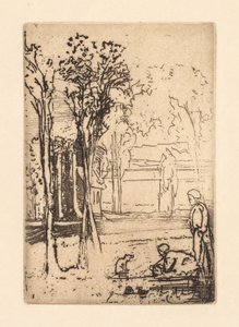 Granja de Tres Árboles, 1879 de Francis Seymour Haden