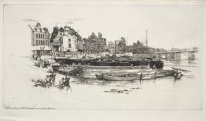 Casa de Whistler, Viejo Chelsea de Francis Seymour Haden