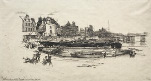 Casa de Whistler en Old Chelsea de Francis Seymour Haden
