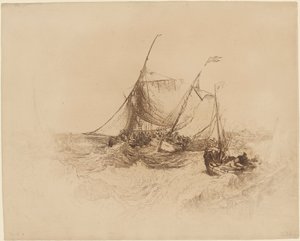 Muelle de Calais de Francis Seymour Haden after Joseph Mallord William Turner