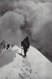 Los Alpes: Cruzando el Breithorn (foto b/n) de Francis Sydney Smythe