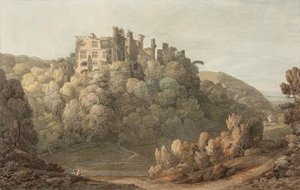 Castillo de Berry Pomeroy, Devon de Francis Towne