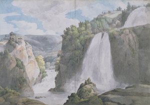 Cascadas en Tívoli, 1781 de Francis Towne