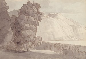 Paisaje (Lago de Ginebra) de Francis Towne